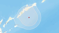 Землетрясение магнитудой 4,6 произошло у берегов Итурупа