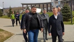 Сергей Надсадин проверил готовность Южно-Сахалинска ко Дню Победы