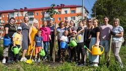 Первые деревья высадили в детском саду Корсакова