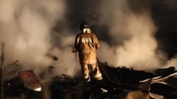 Пожар в Анивском районе тушили шесть человек 