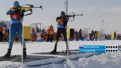 Дети Азии. Биатлон, Смешанная классическая эстафета. Запись от 14 февраля