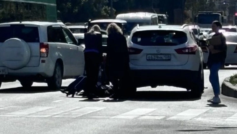 В Южно-Сахалинске водитель переехал женщину прямо на пешеходном переходе 