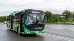 Шесть новых автобусов вышли на маршрут № 104 в Южно-Сахалинске 