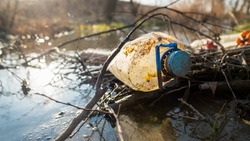 Энергетики Сахалина очистили побережье озера Изменчивого от мусора