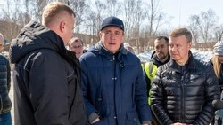 Валерий Лимаренко проконтролировал работы по строительству нового въезда в областной центр