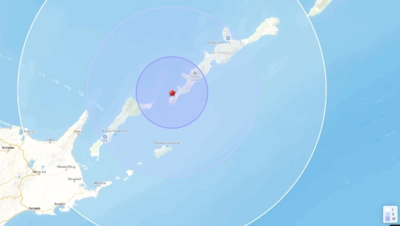 Землетрясение магнитудой 4,8 ощутили жители трех Курильских остров