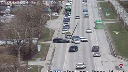 Участники ДТП перекрыли две полосы на улице Ленина в Южно-Сахалинске