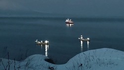 Теплоход «Игорь Фархутдинов» задержался в пути у берегов Южно-Курильска
