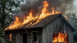 В районе Южно-Сахалинска Дальнее загорелась двухэтажная баня