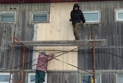 Жилой дом обшили заново после пожара на юге Сахалина