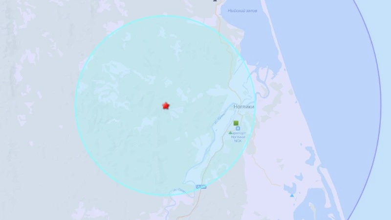 Землетрясение в 4 балла ощутили жители Ноглик