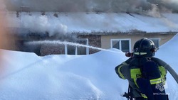Пожарные потушили вспыхнувший частный дом в Березняках 21 февраля