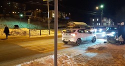 Водитель Kia Rio сбил мужчину на пешеходном переходе в Корсакове 