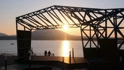 На Кунашире продолжают строить уникальную лестницу «Спящая красавица» 