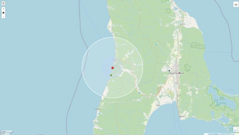 Землетрясение магнитудой 2,5 зафиксировали на Сахалине ночью 28 ноября