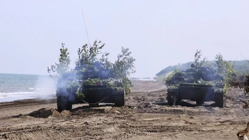 Военнослужащие на Сахалине и Курилах постреляли из крупнокалиберного пулемета «Корд»