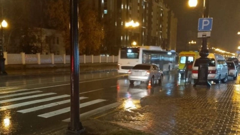 Пенсионерку сбили в центре Южно-Сахалинска 