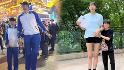 Неравный брак: китаец удивил весь мир невестой ростом 2,2 метра