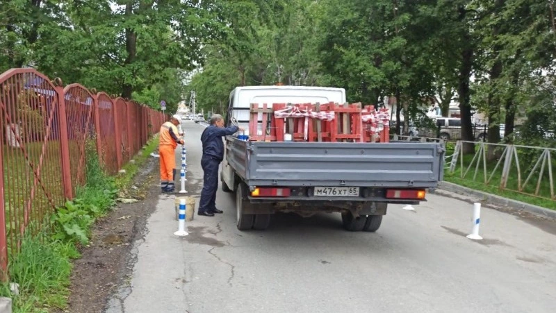 В Южно-Сахалинске возле детского сада «Росинка» появится тротуар по поручению губернатора