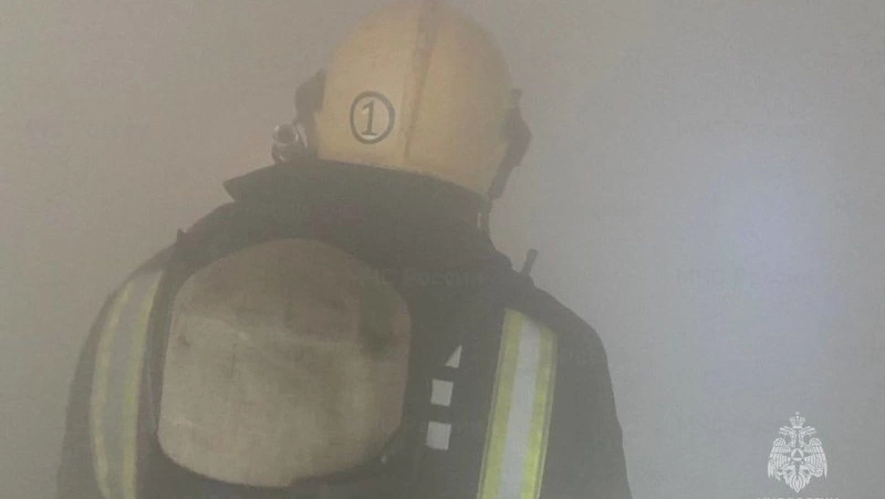 Заброшенный дом горел на площади 100 квадратных метров в Углегорском районе