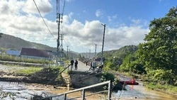 В сахалинском селе Колхозном обследуют затопленные дома 