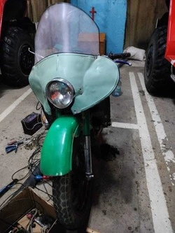 В зону СВО доставили мотоцикл от спасателей Тымовского района 