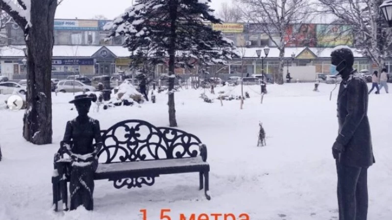 Самая популярная сахалинская лужа попросила островитян носить маски