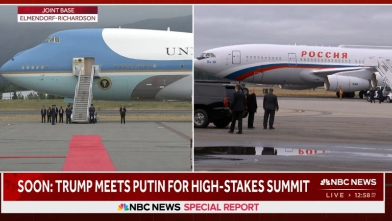 Путин прилетел на Аляску, где пройдут переговоры с Трампом