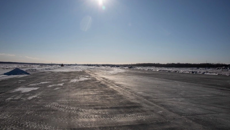 Новая ВПП в аэропорту Южно-Сахалинска готова более чем на 45%