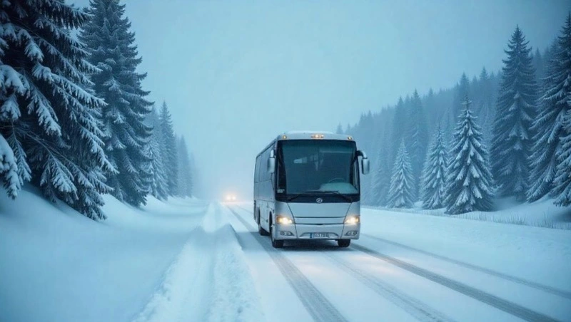 Федеральную трассу Южно-Сахалинск — Оха закроют для автобусов из-за метели
