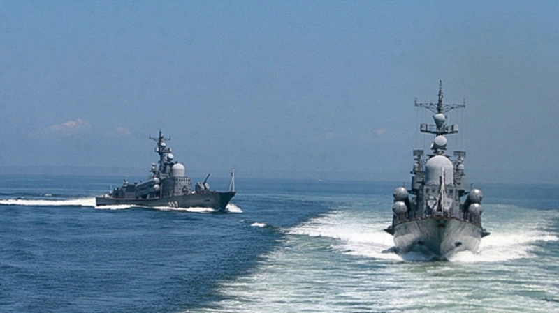 Ударная группа российского флота атаковала условного противника в Японском море