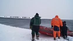 МЧС: на отколовшейся льдине в Корсаковском районе могут быть до 50 человек