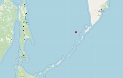 Землетрясение произошло рядом с Курильскими островами
