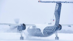 Рейсы в аэропорту Южно-Сахалинска перенесли из-за метели  