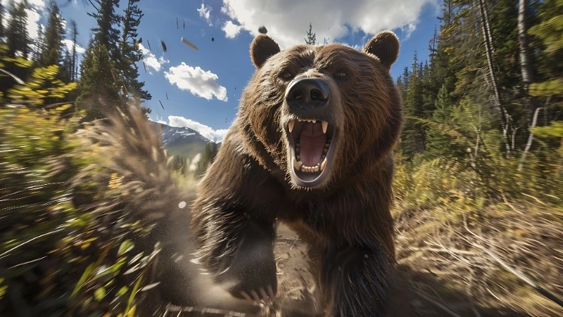 Охинский дачник чудом выжил после нападения медведицы