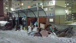 Автомобили несколько дней мешали вывозу мусора в жилых дворах в Южно-Сахалинске