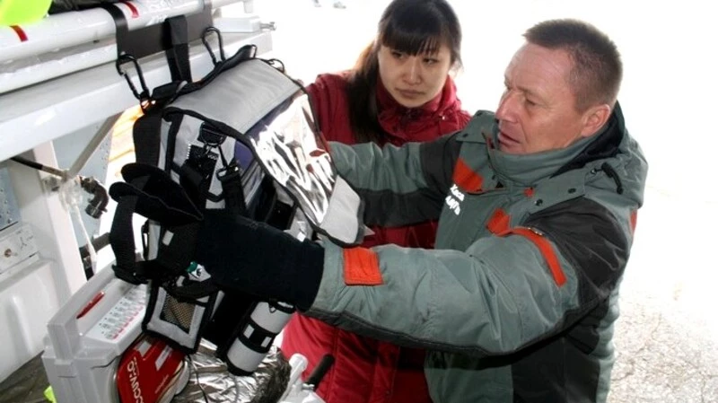 Сахалинские спасатели и врачи протестировали модуль для эвакуации пострадавших