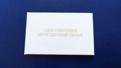 Многодетные семьи Сахалинской области получат новое удостоверение
