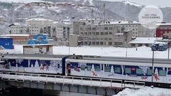 «Поезд Деда Мороза» прибыл на Сахалин и скоро отправится в Невельск