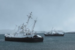 Видеофакт: как выглядит кладбище кораблей на Курилах