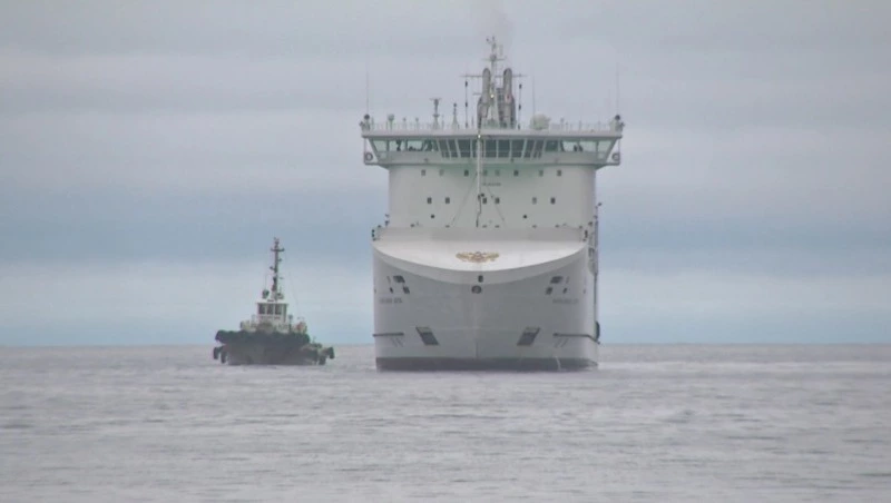 Паром «Александр Деев» и надземное метро. Сахалин. Транспортные линии 12.09.23