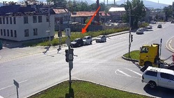 Авария на пересечении улиц Ленина и Транзитной собрала пробку в Южно-Сахалинске 