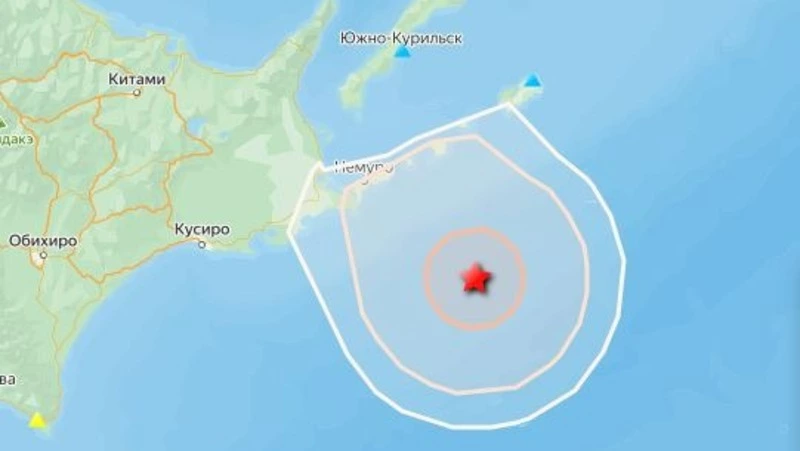 Три землетрясения за несколько часов произошло недалеко от Курильских островов