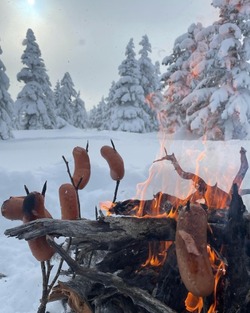 «Воскресные покатушки»: сахалинцы показали лучшее место для езды на снегоходе