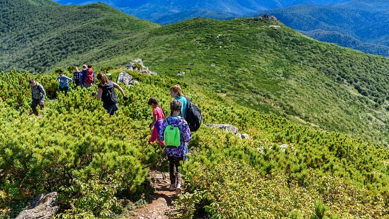Рекордное число сахалинцев покорили пик Чехова