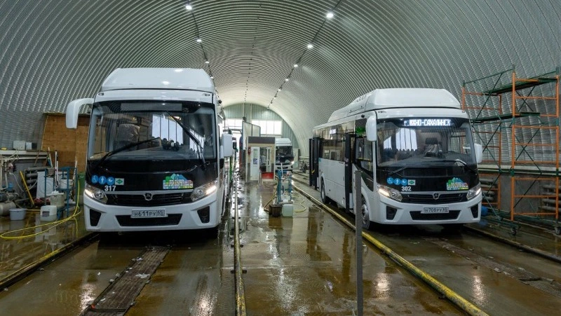 Новые автобусы вышли на маршруты Южно-Сахалинска