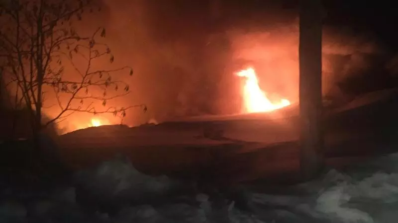 Грибная ферма сгорела на Сахалине