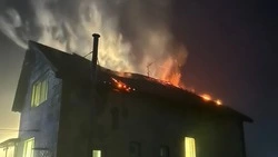 Крышу двухэтажного дома тушили четыре часа в Таранае