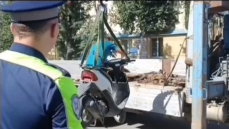 Ребенка на мопеде поймали в Корсаковском районе 