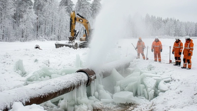 В теплосетях Южно-Сахалинска снизили давление из-за порыва трубы